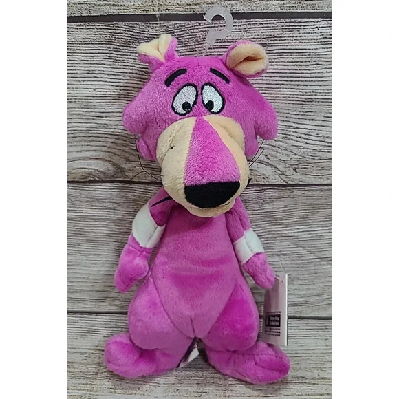 Vintage Warner Bros Plush Snagglepuss Stuffed Animal Beanbag 9" 1998 Old Stock - Picture 1 of 6